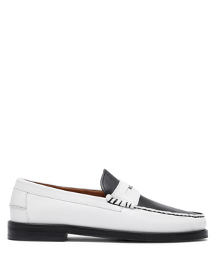 Riviera White/Black Leather