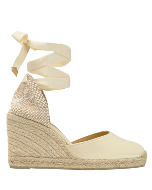 Carina 8 Ivory Wedge Espadrille