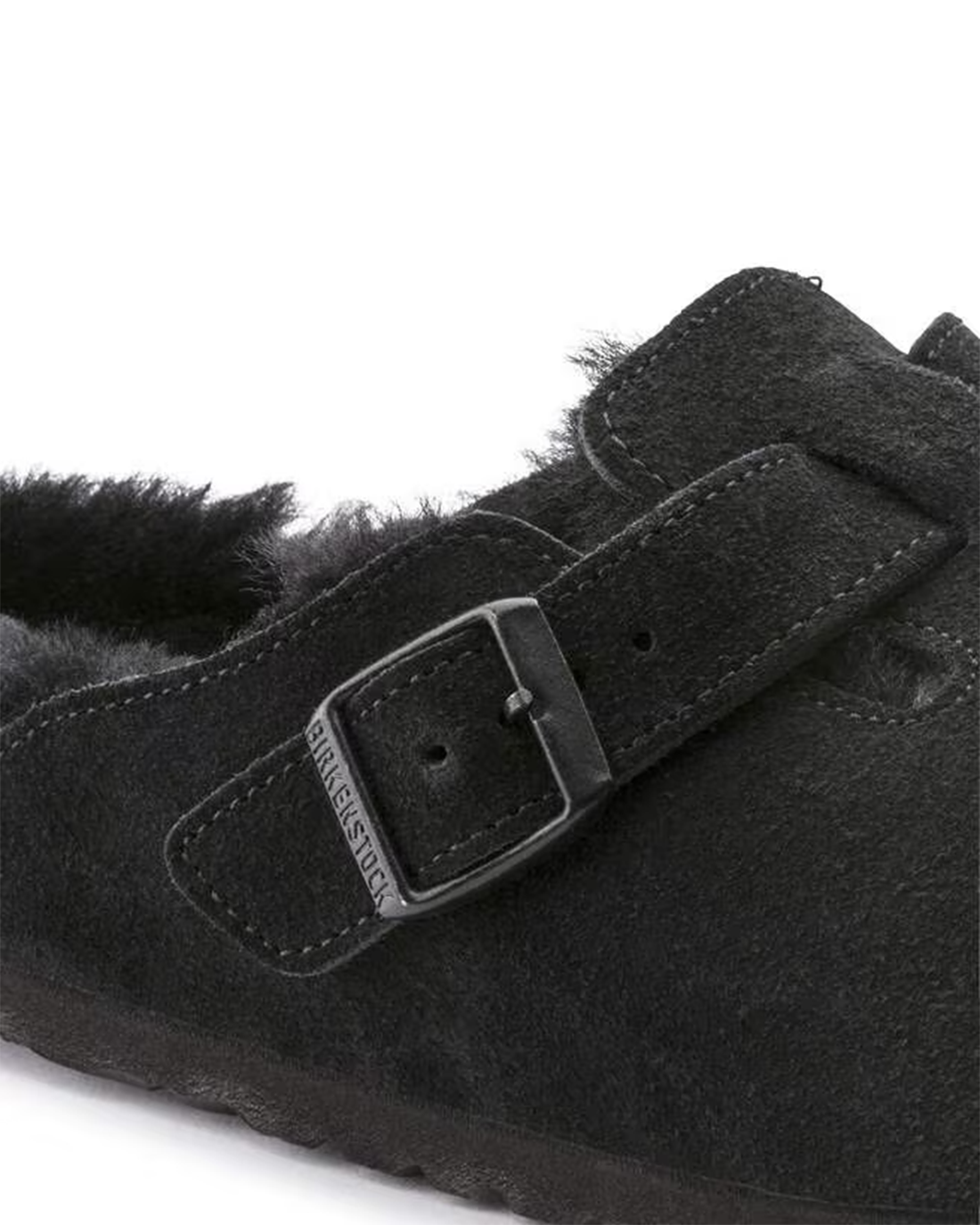 W Boston Shearling Black Suede/Leather 259881
