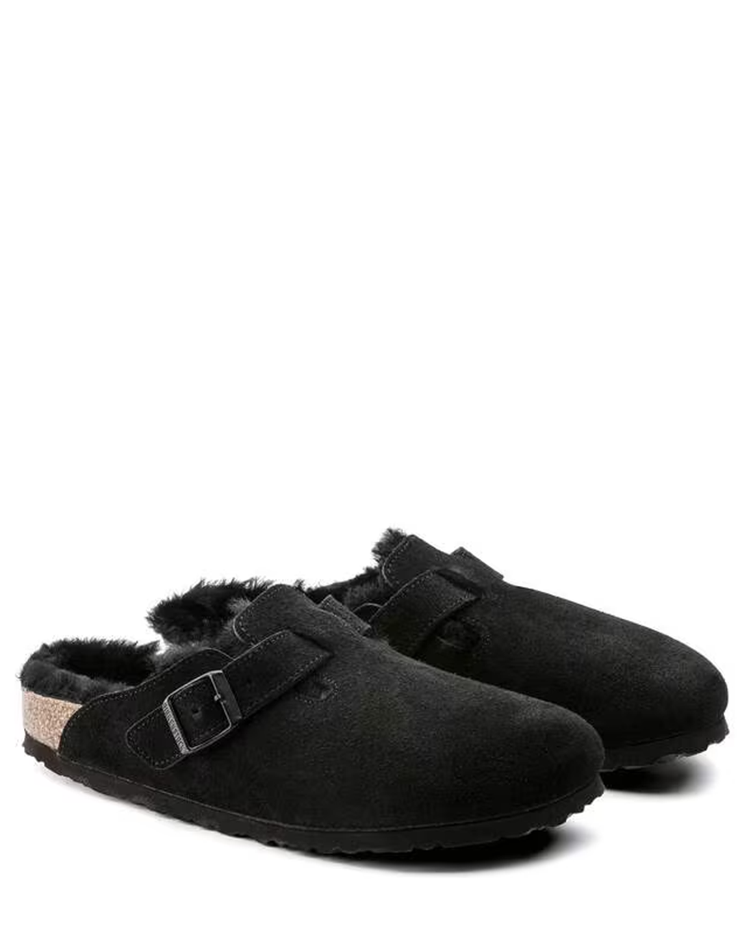 W Boston Shearling Black Suede/Leather 259881