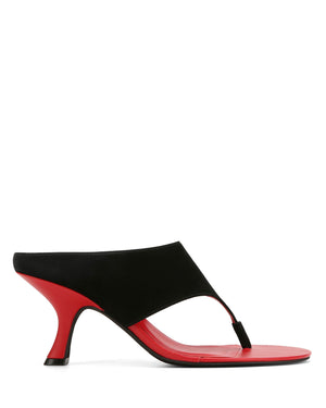 Mercer Black/Red Suede