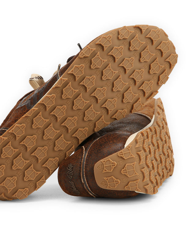 Lightning Brown Distress Leather