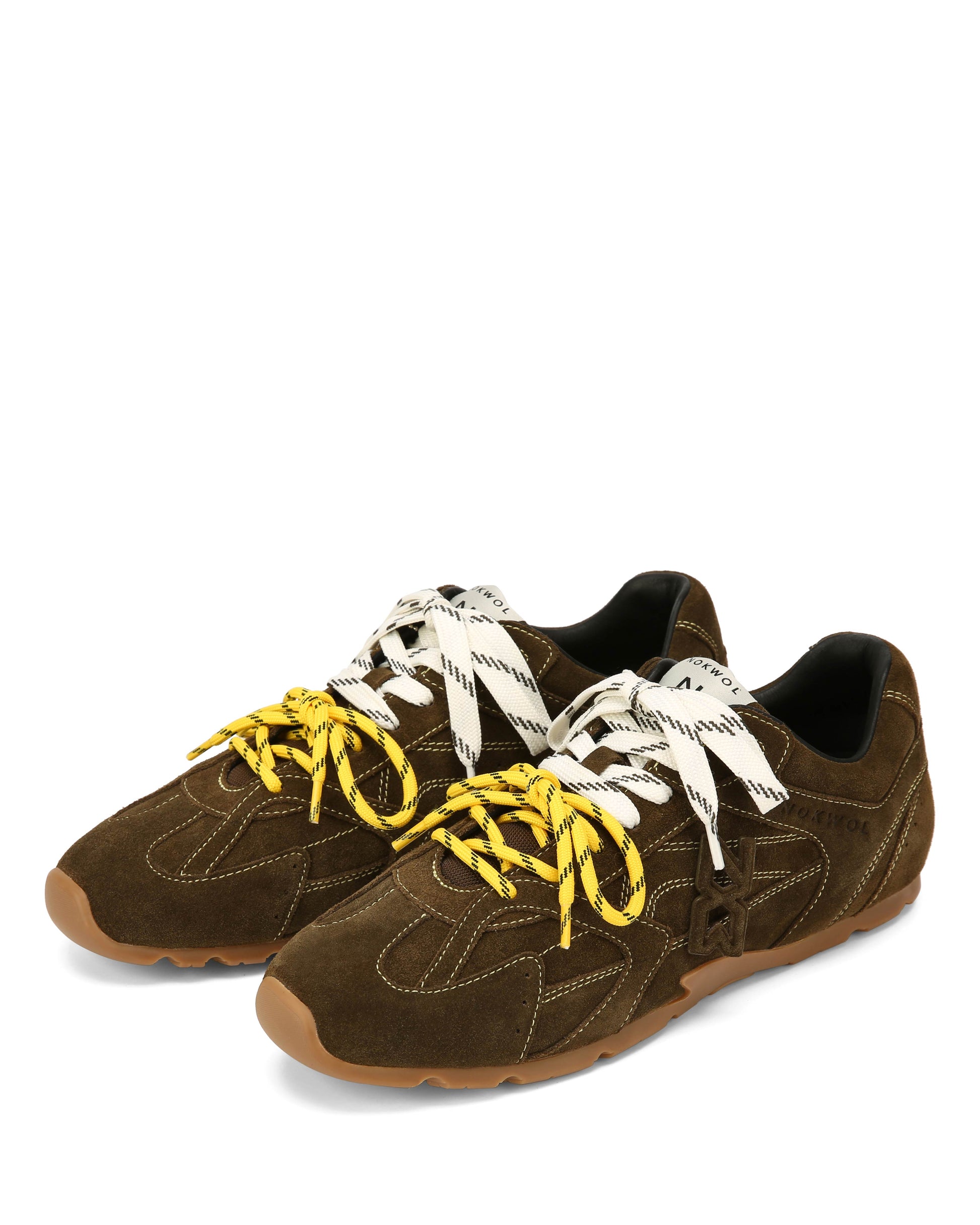 Atlas-M Khaki Suede Sneakers - pair view