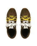 Atlas-M Khaki Suede Sneakers - top style view