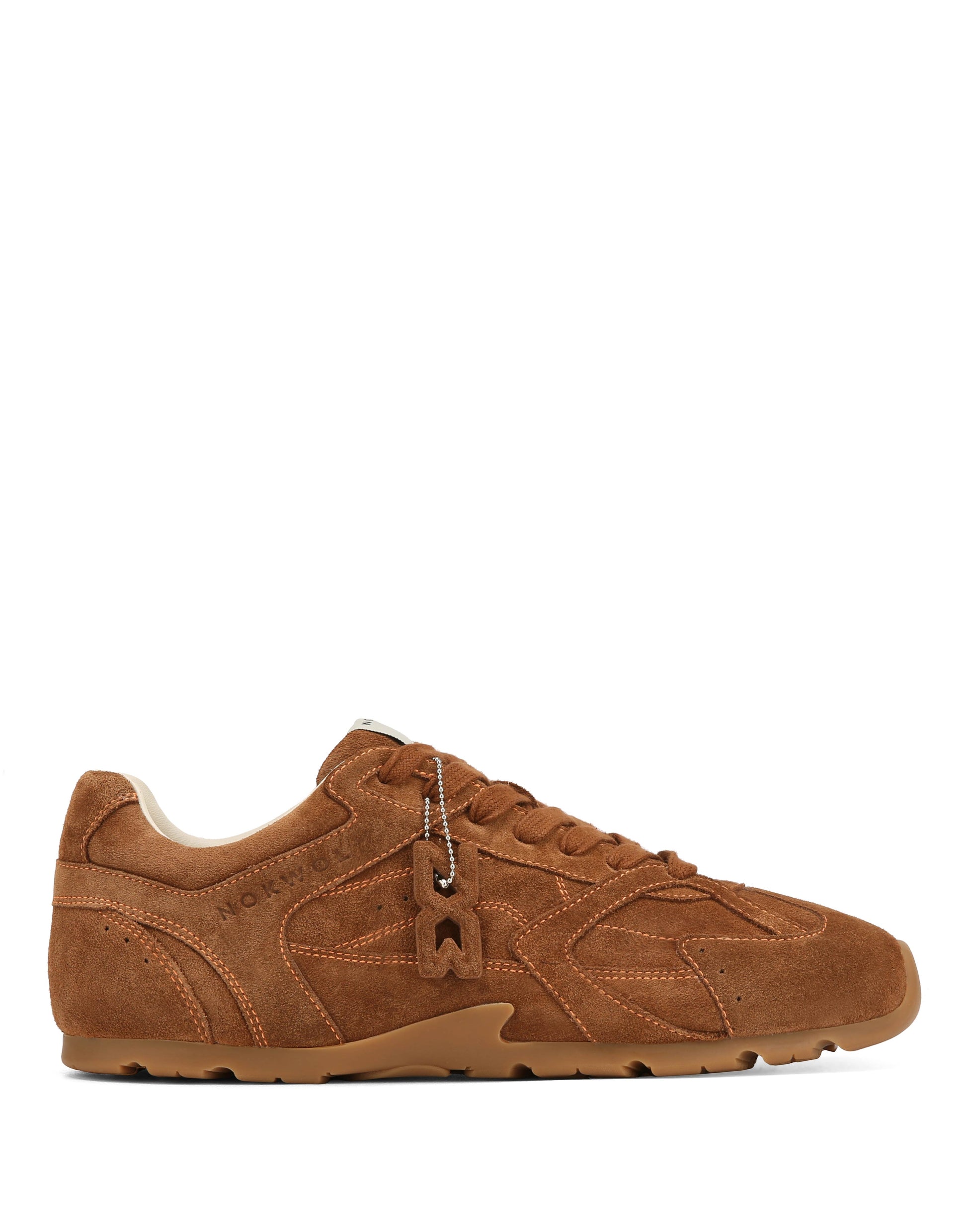Atlas-M Tan Suede Sneakers - side way
