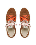 Atlas-M Tan Suede Sneakers - top lace view