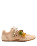 Atlas Mesh Beige Suede Sneakers - side view