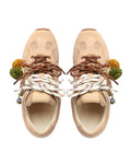Atlas Mesh Beige Suede Sneakers - top style view