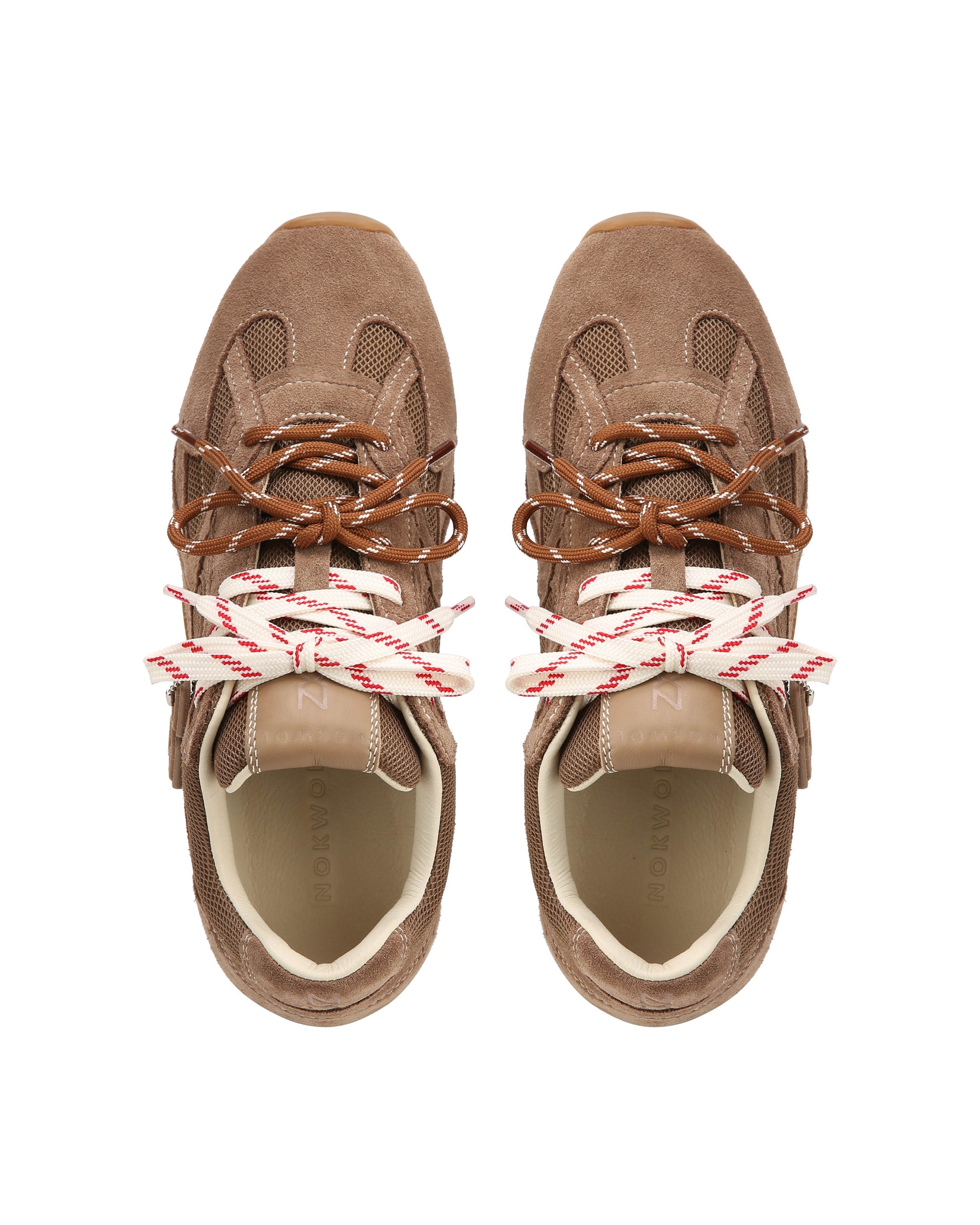 Atlas Mesh Mushroom Suede - top view