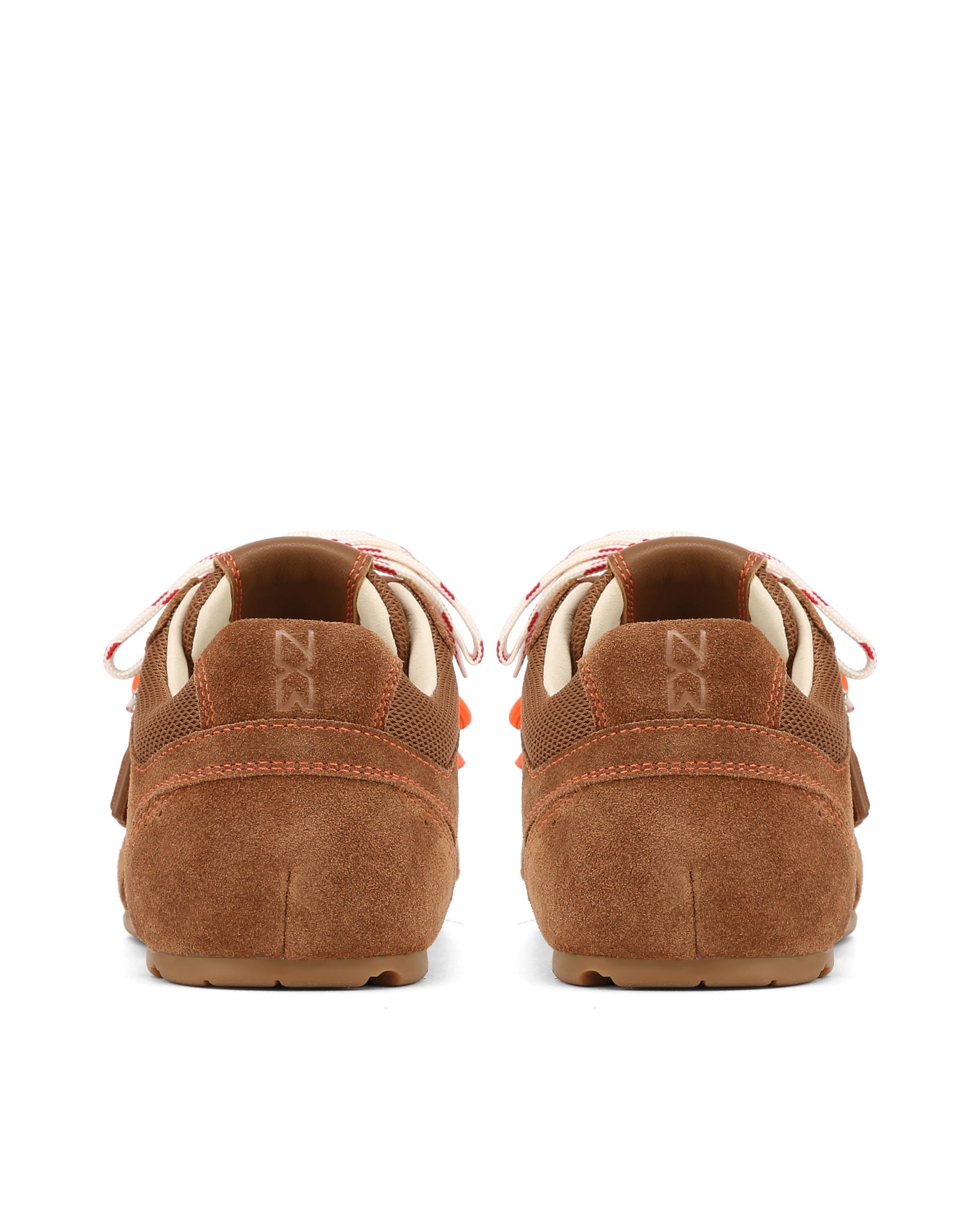 Atlas Mesh Tan Suede Sneakers - back view