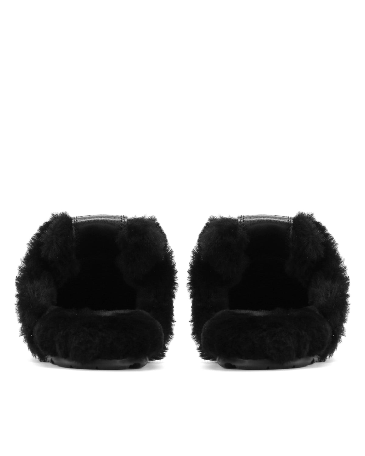 Atlas Mule Black Suede Mules - back view