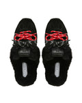 Atlas Mule Black Suede Mules - top view