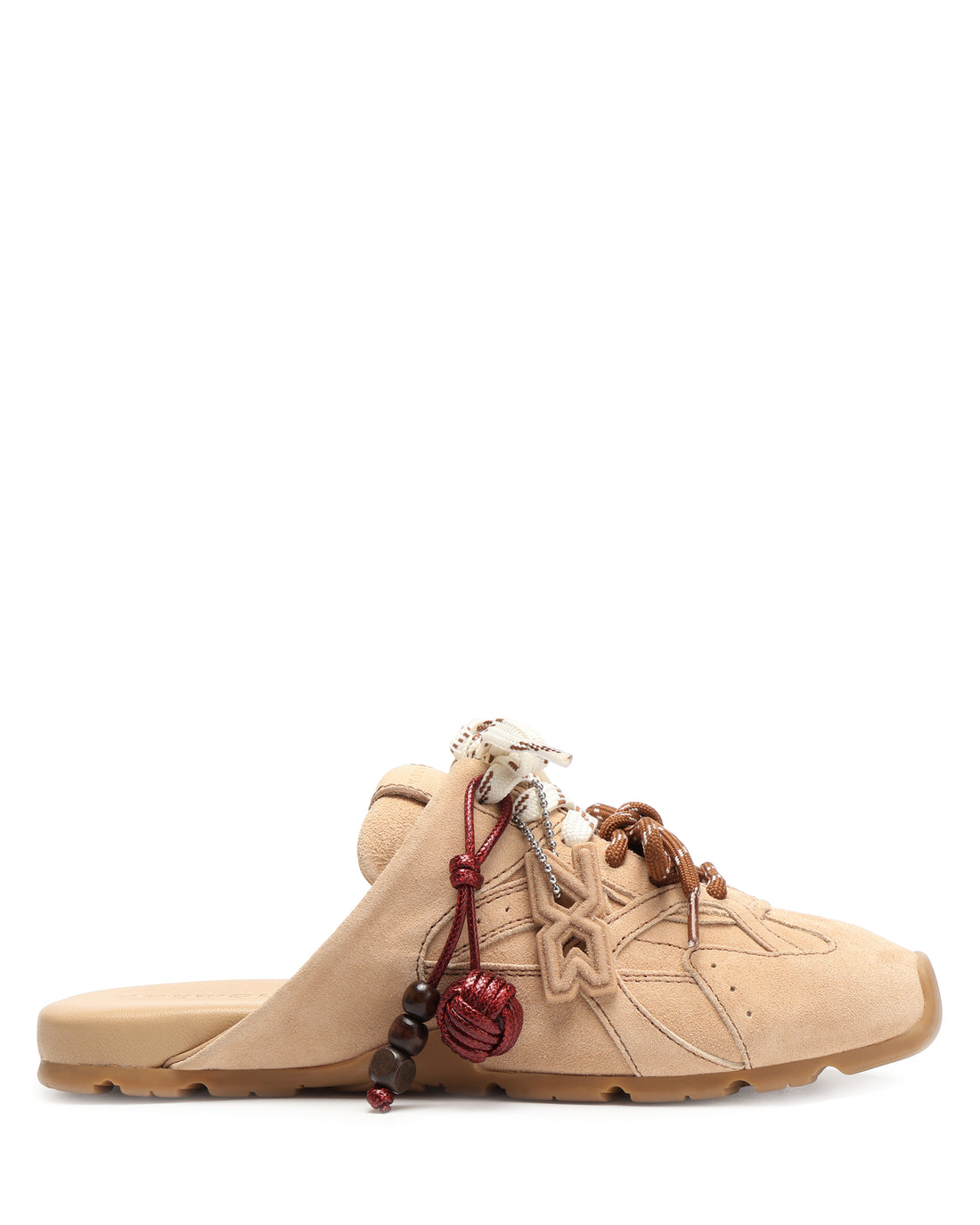 Atlas Slide Beige Suede