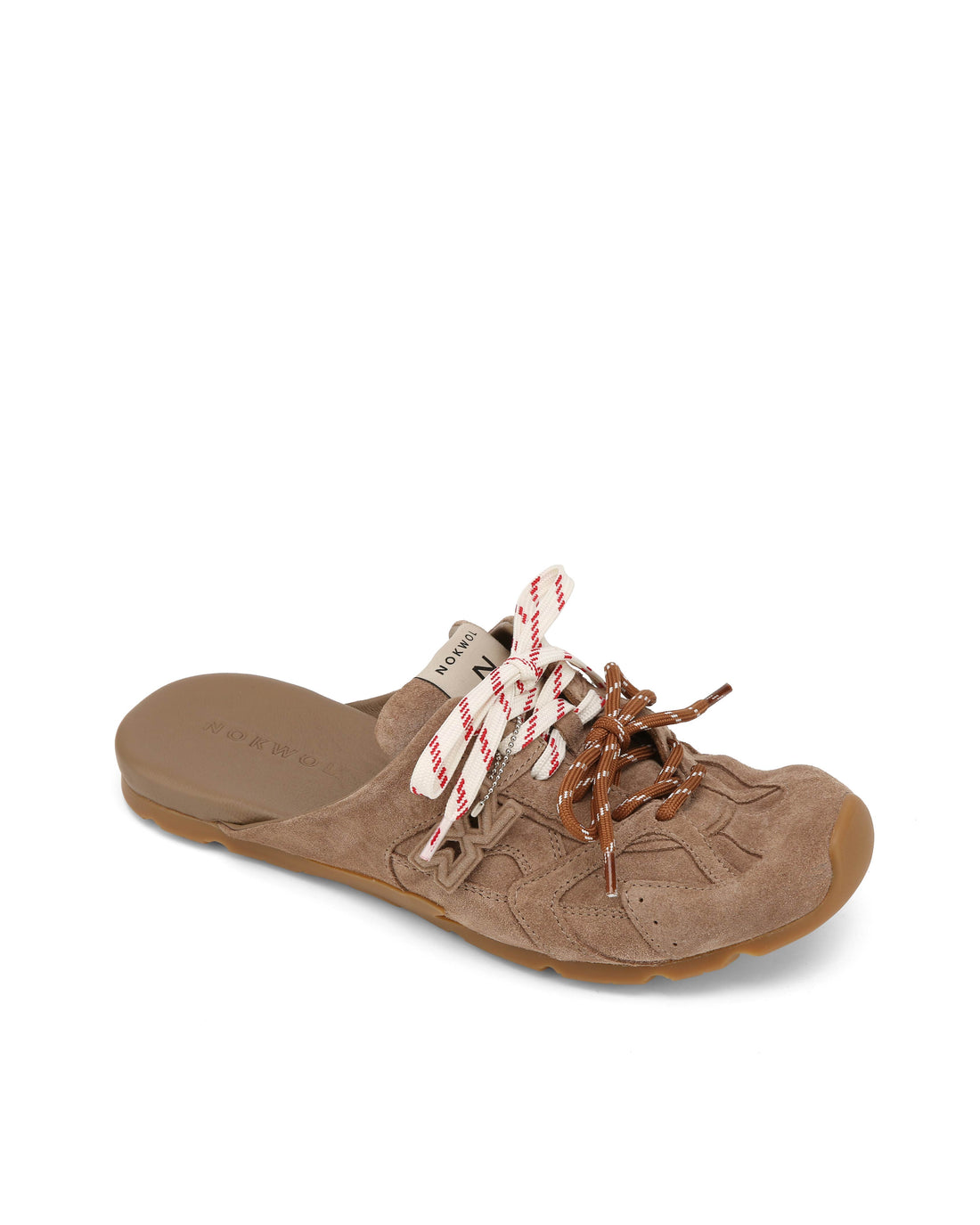 Atlas Slide-M Mushroom Suede Mules - Nokwol