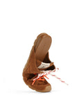 Atlas Slide-M Tan Suede Mules - side angled view