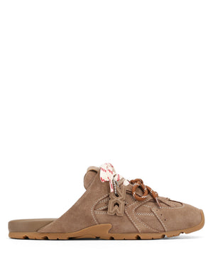 Atlas Slide Mushroom Suede