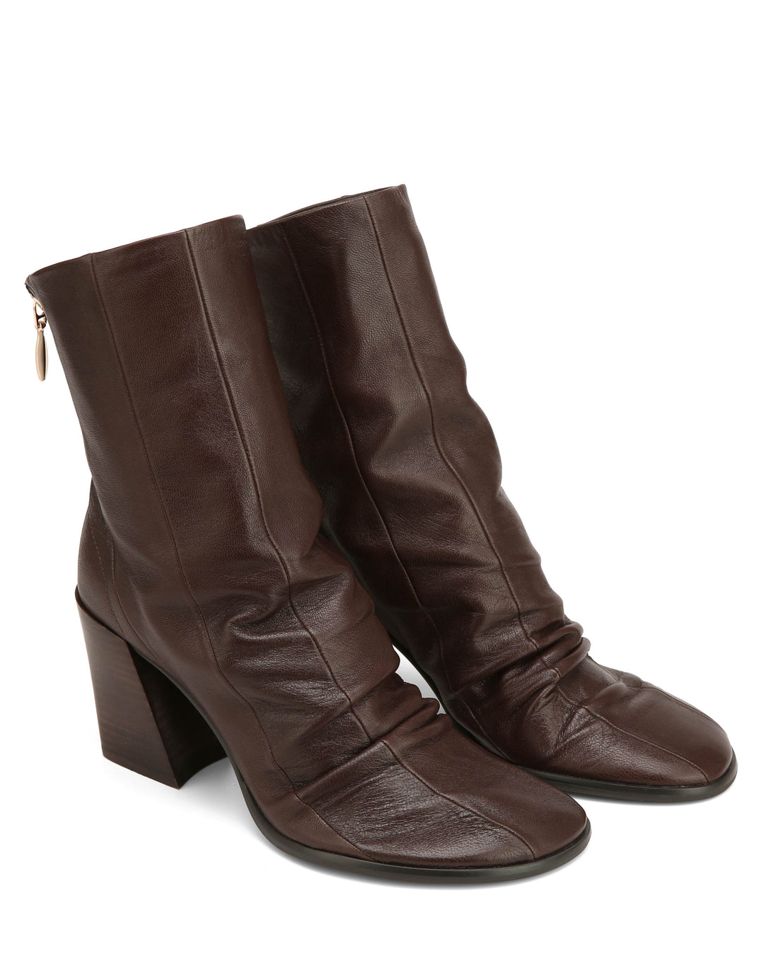 Brandy Pinecone Leather