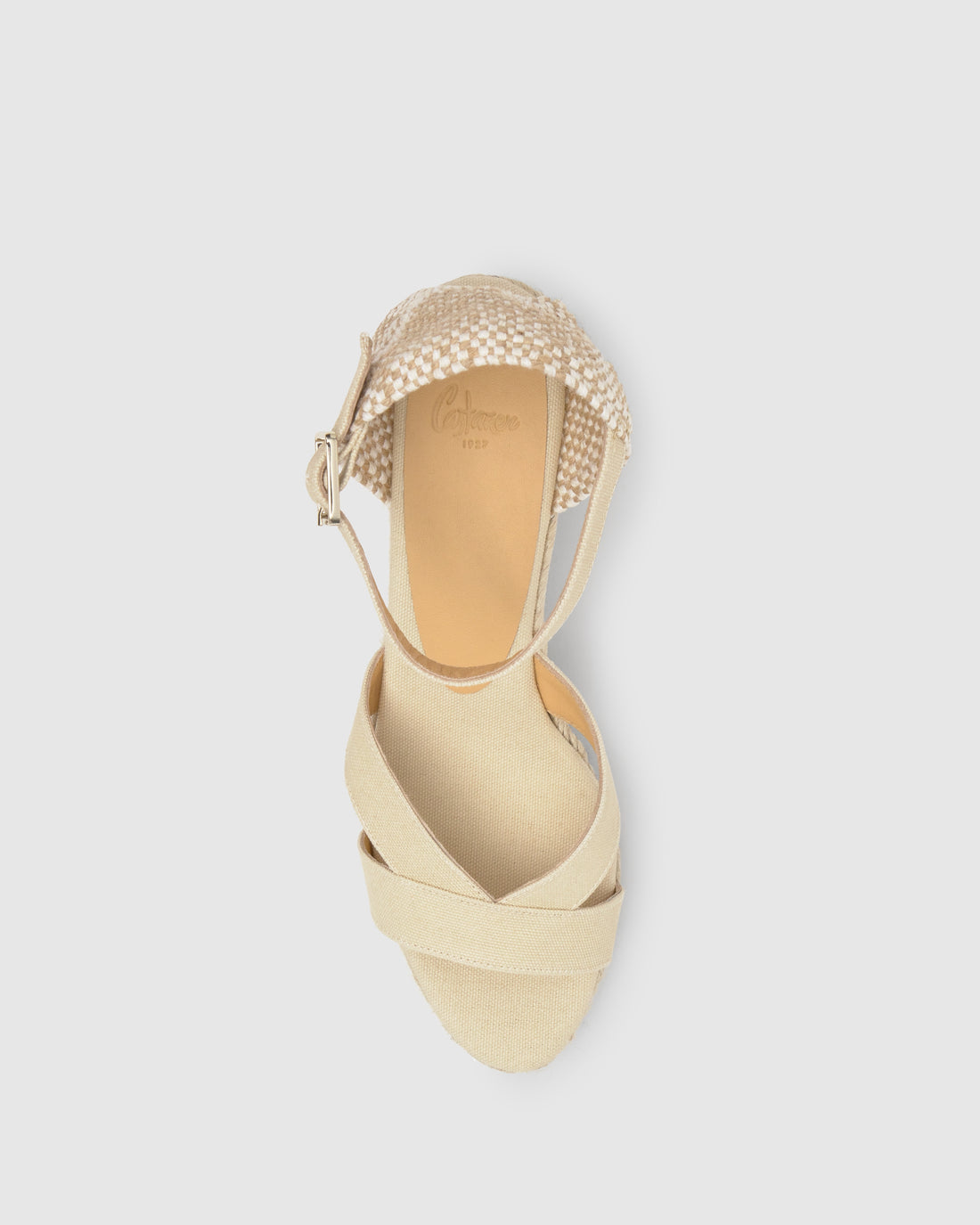 Bruna 8 Ivory Wedge Espadrille