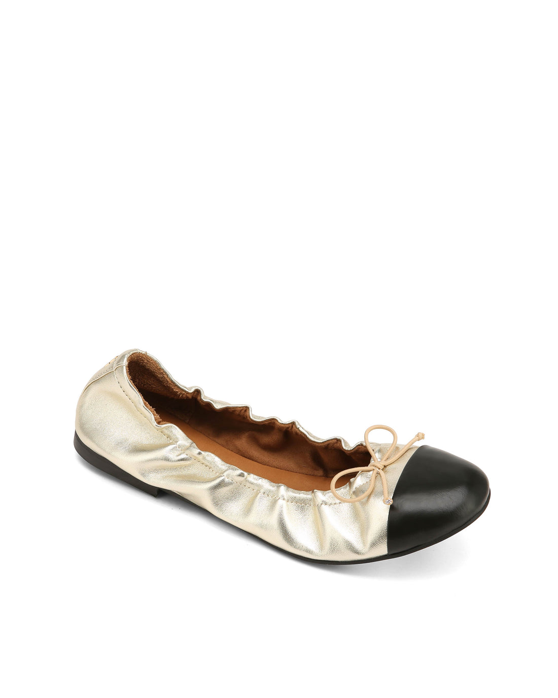 Cambria Soft Gold Leather/Black Toe