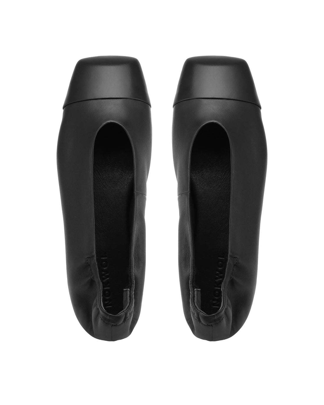 Clemmi Black Leather/Mint Toe