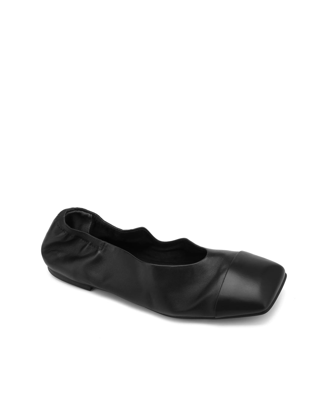 Clemmi Black Leather/Mint Toe