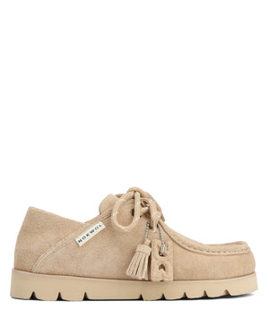 Clova Beige Hairy Suede