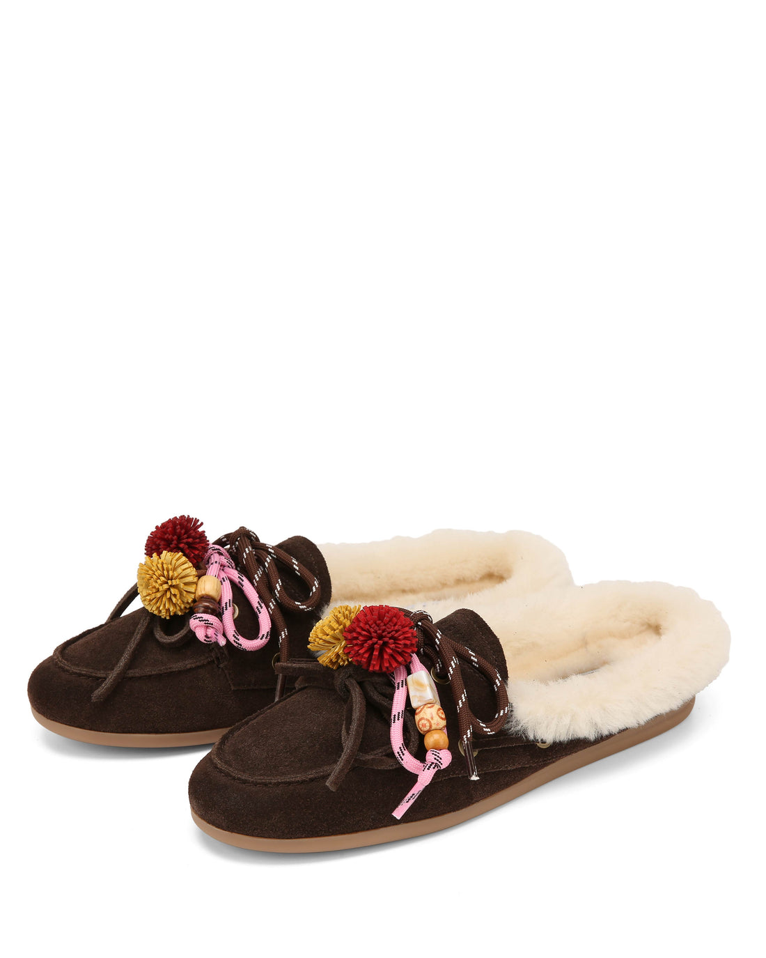 Coco Fur Brown Suede