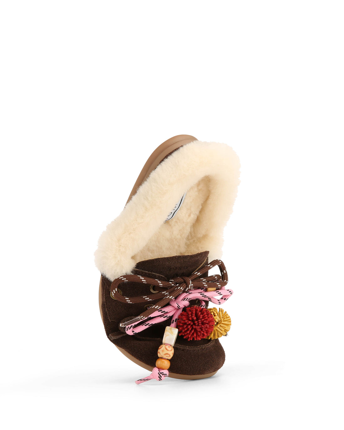 Coco Fur Brown Suede