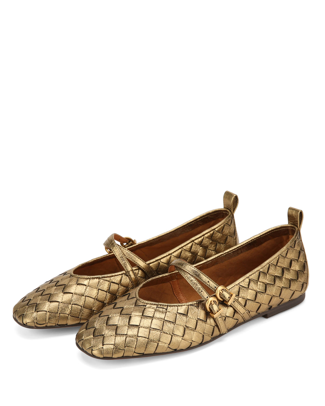 Essa Gold Crinkle Closed Weave