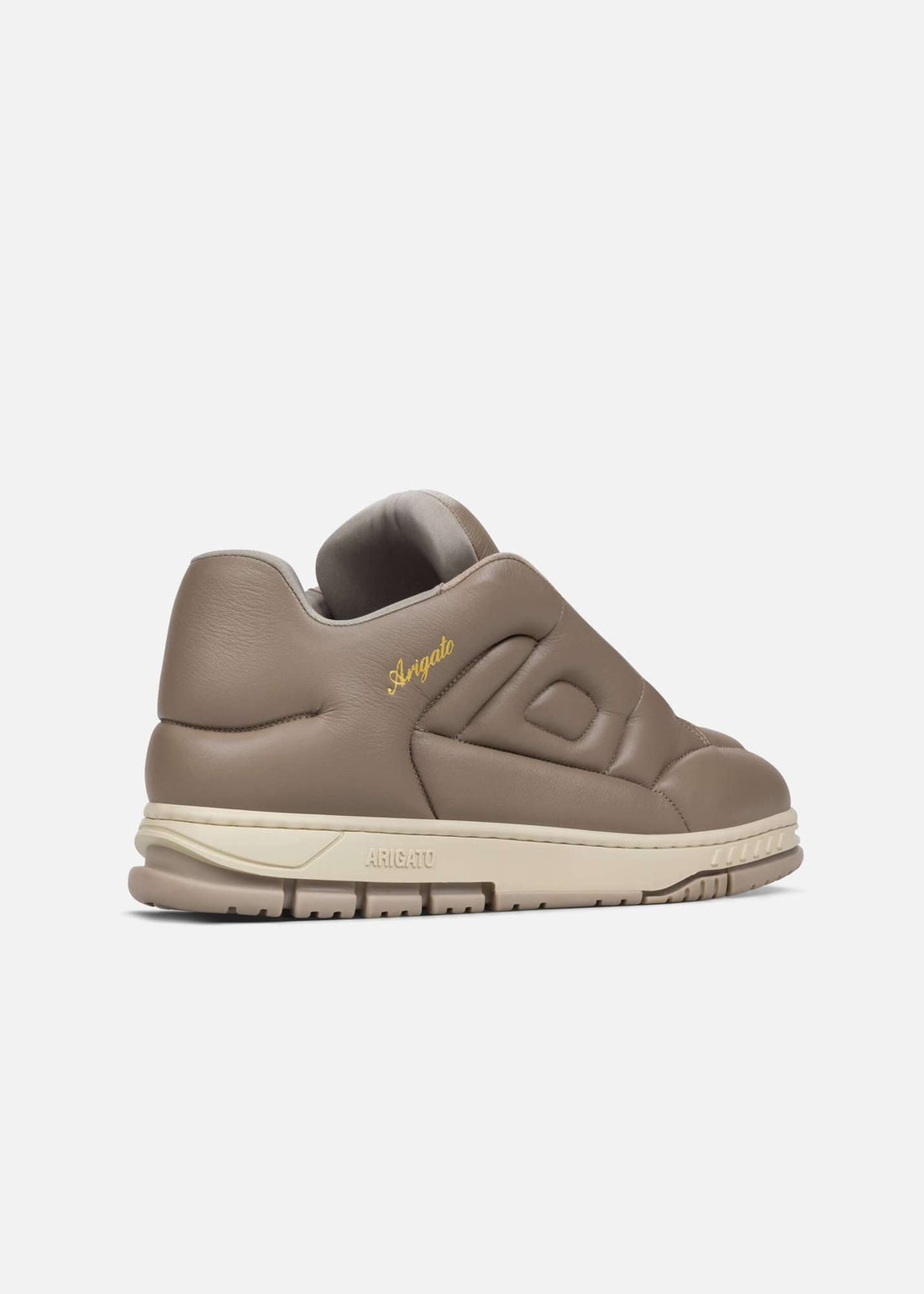 W Area Puff Puff Lt Brown Beige Leather