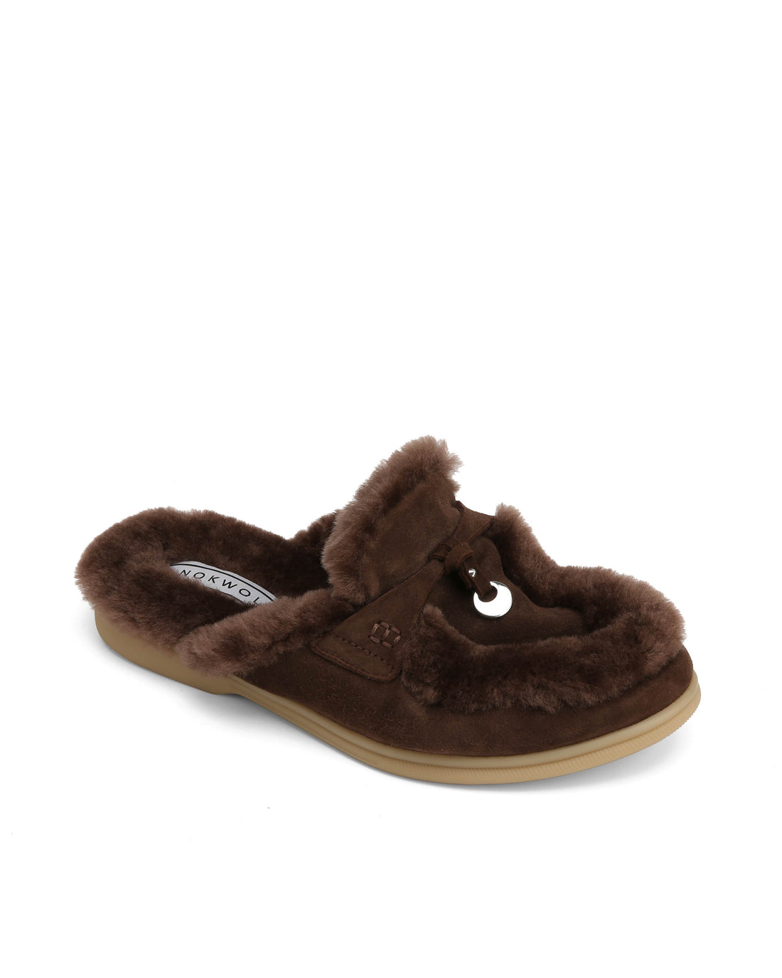 Jessie Fur Brown Suede