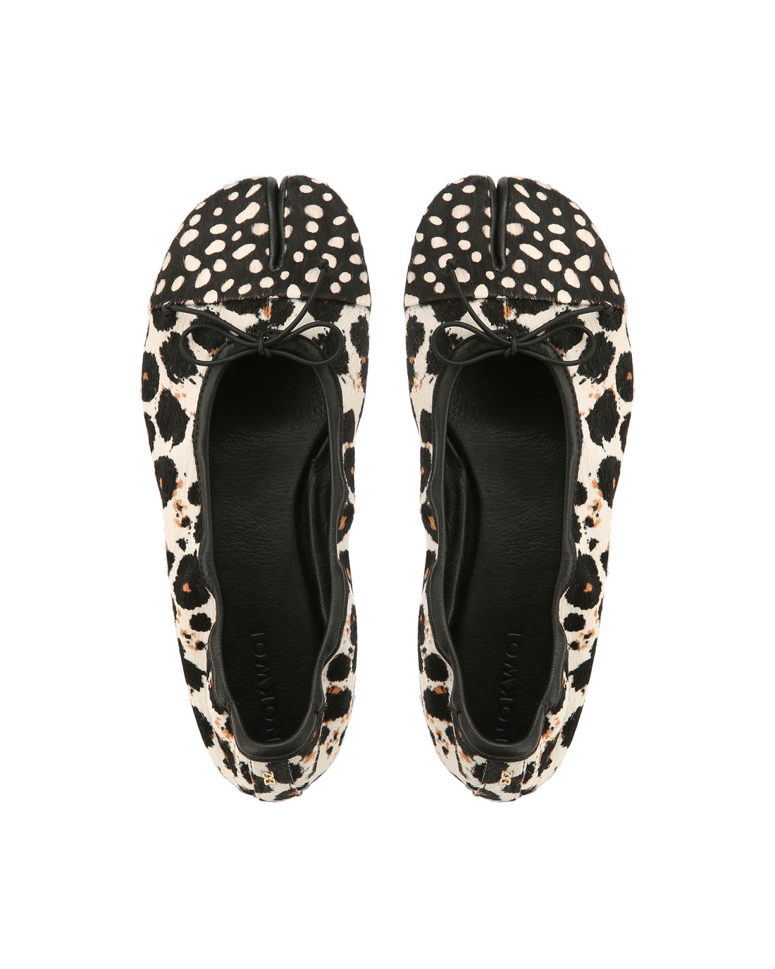 Madison Cow Print Pony/Spot Toe
