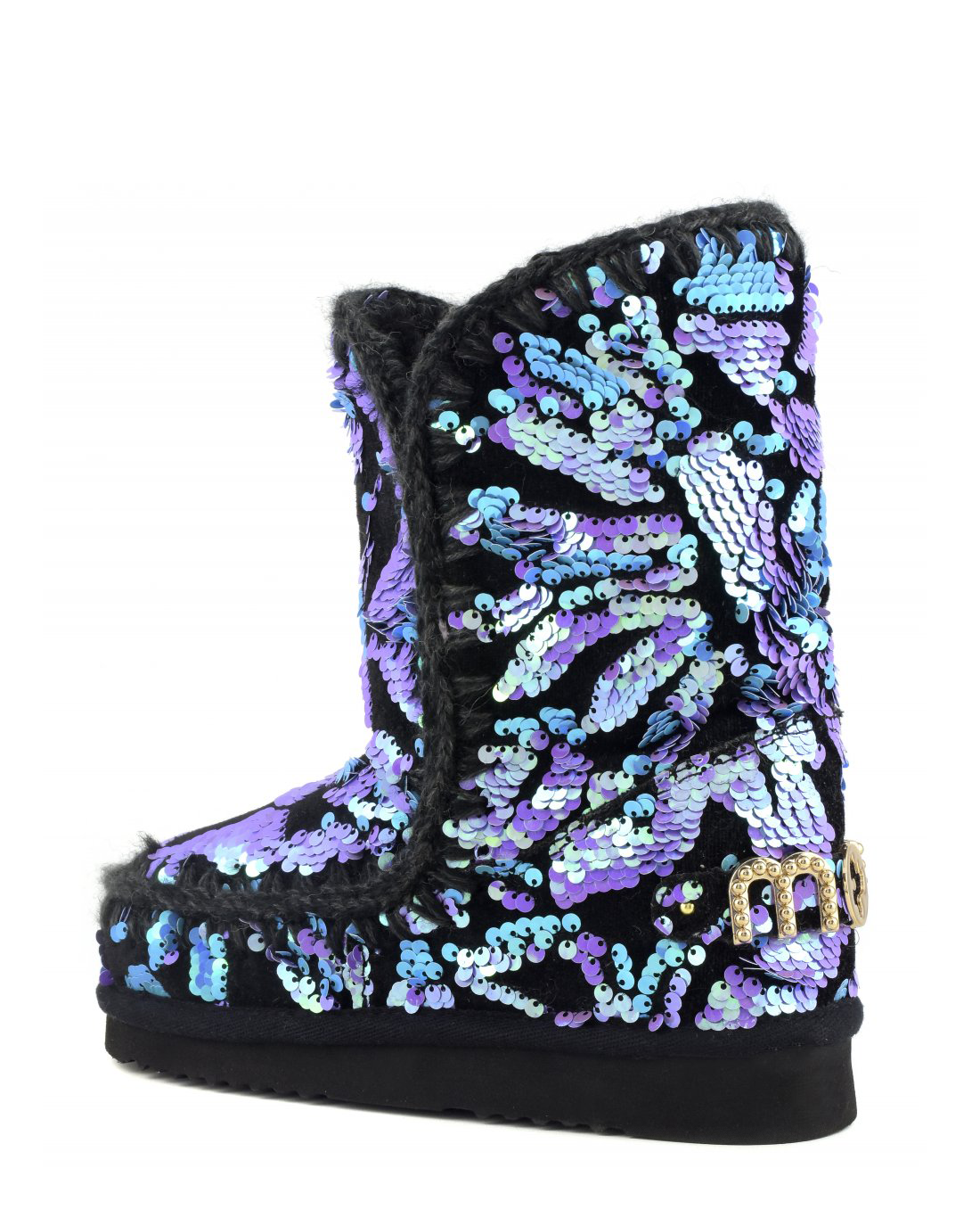 Eskimo 24 - Big Logo Studs Sequins Lilac On Velvet MU.FW101031K