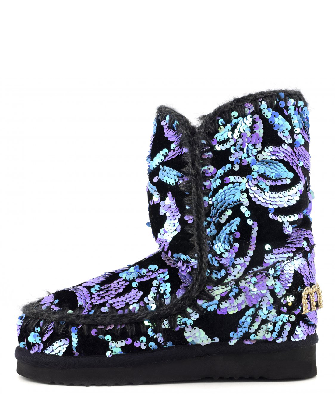 Eskimo 24 - Big Logo Studs Sequins Lilac On Velvet MU.FW101031K