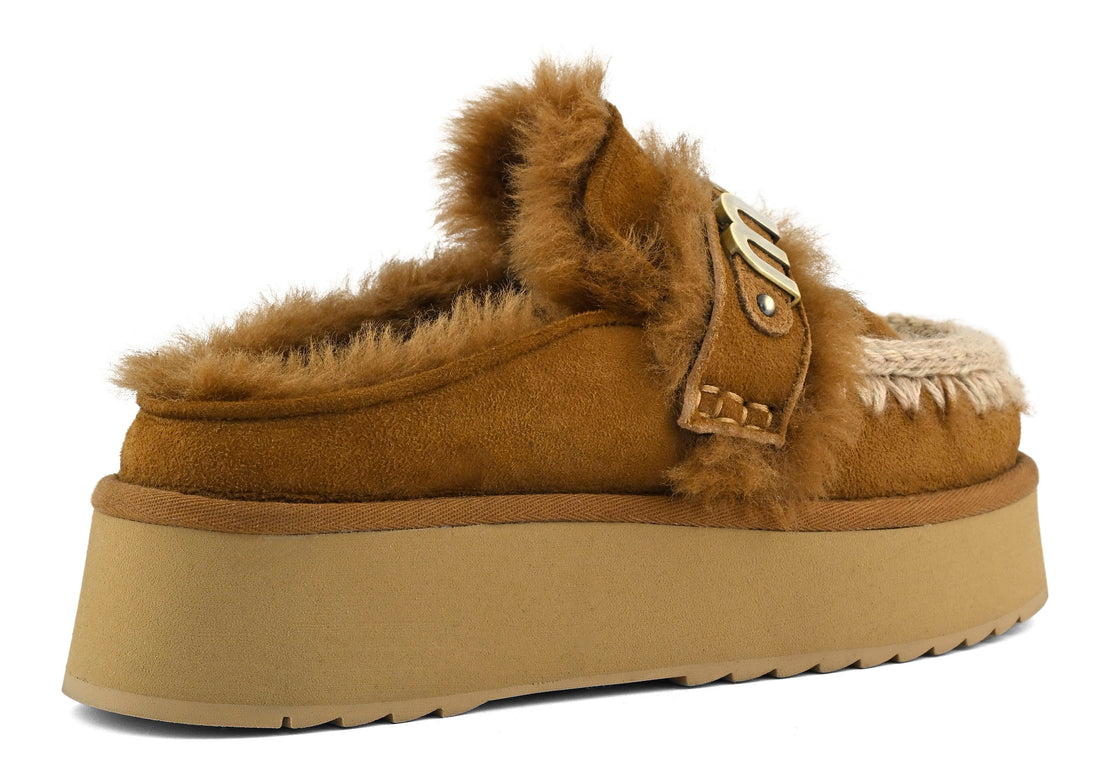 Platform Clog Cognac MU.FW681006A