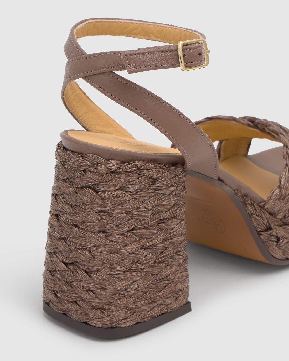 Valeriette Taupe Platform Sandal