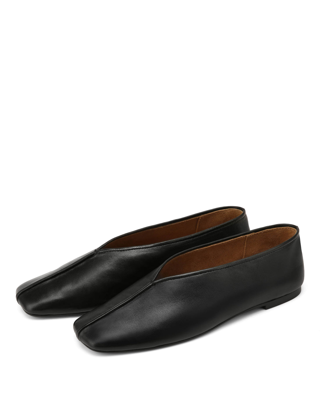 Zandra Black Glazed Leather