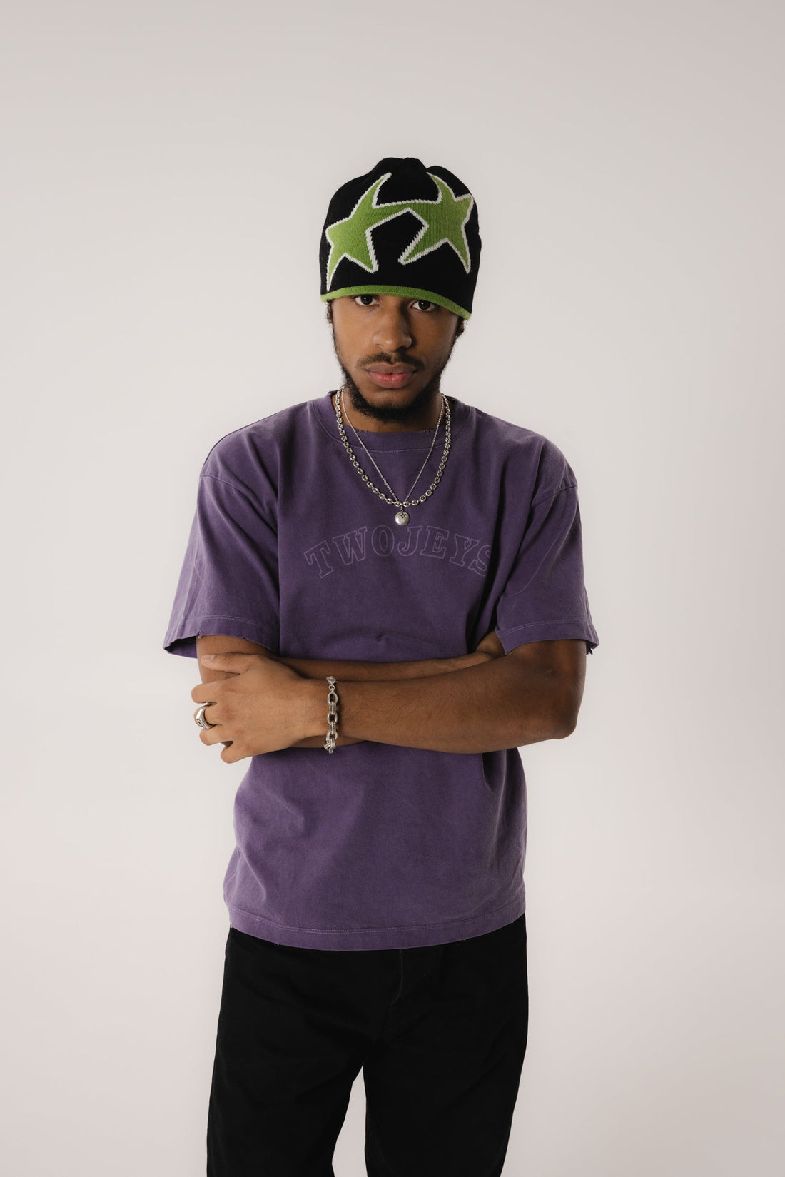 Reversible Icon Black/Green Beanie